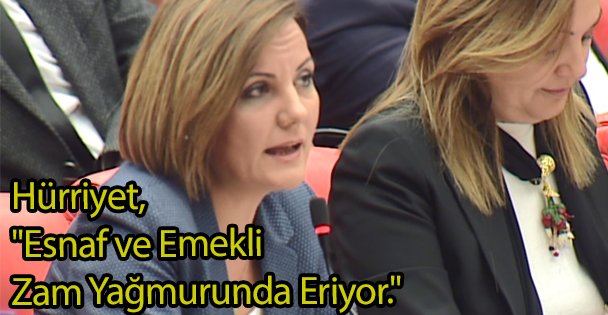 'Esnaf ve Emekli Zam Yağmurunda Eriyor'