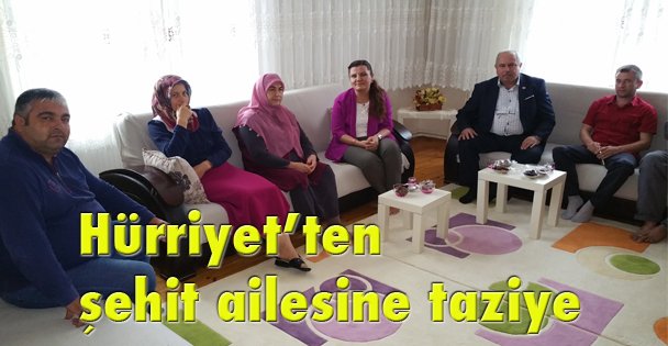 Hürriyet'ten şehit ailesine taziye