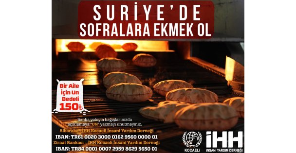 İHH Kocaeli'den Mazlumlar için Un Kampanyası