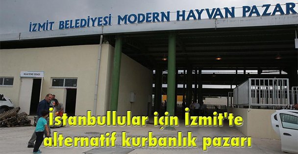 İstanbullular için İzmit'te alternatif kurbanlık pazarı