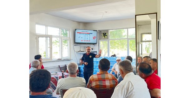 İtfaiyeden yangınlara karşı farkındalık eğitimi