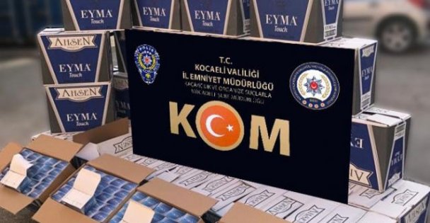Kaçakçılık operasyonunda 5 bin litre akaryakıt ve 244 bin makaron ele geçirildi
