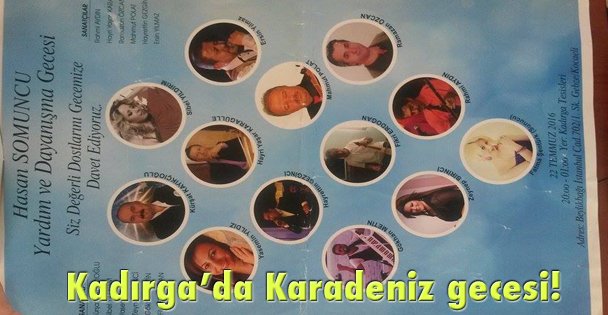 Kadırga'da Karadeniz gecesi!