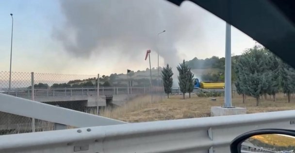 Kamyon alev topuna döndü