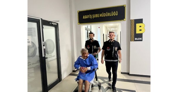 Karısını öldürmüştü, tekerlekli sandalye ile sevk edildiği adliyede tutuklandı