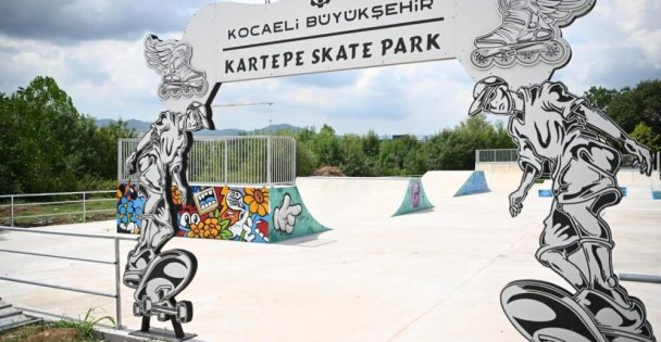 Kartepe kaykay parkta son dokunuşlar