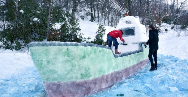Kartepe'de kardan gemi