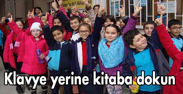 Klavye yerine kitaba dokun