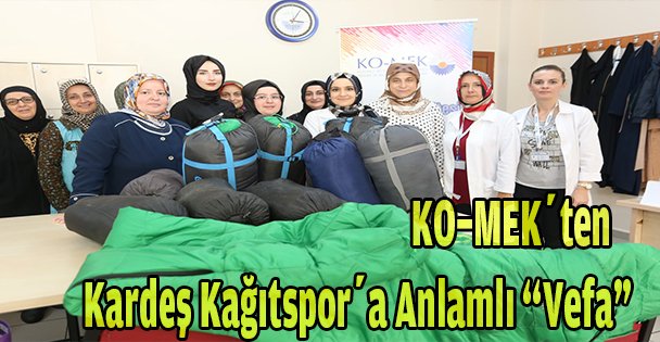 KO-MEK'ten kardeş Kağıtspor'a anlamlı 'Vefa”