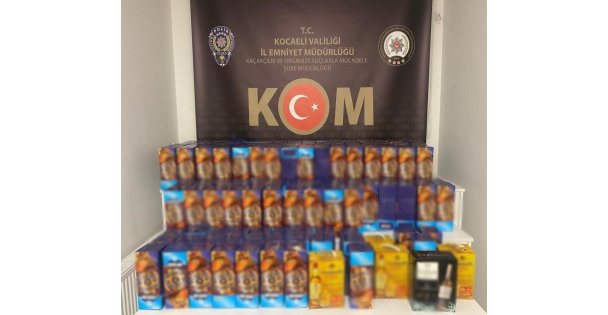 Kocaeli polisinden sahte içki operasyonu