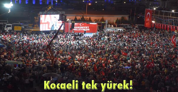 Kocaeli tek yürek!