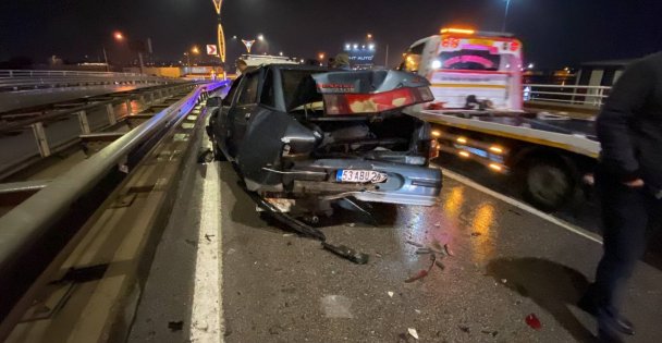 Kocaeli'de 4 araç birbirine girdi: 1 yaralı