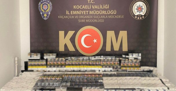 Kocaeli'de 700 paket gümrük kaçağı sigara ele geçirildi