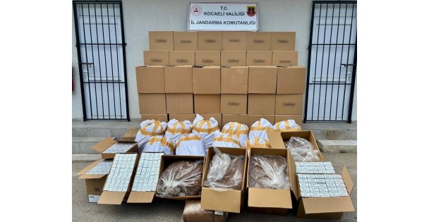 Kocaeli'de kaçak tütün operasyonu