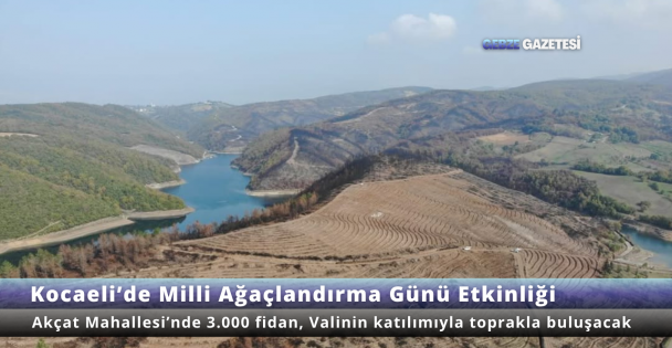 Kocaeli'de Milli Ağaçlandırma Günü'nde Fidanlar Toprakla Buluşacak