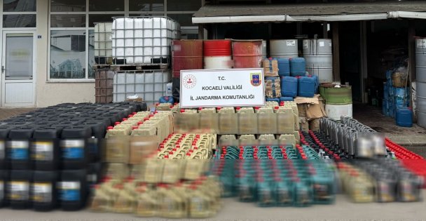 Kocaeli'de sahte madeni yağ operasyonu: 12 milyon TL'lik vurgun önledi