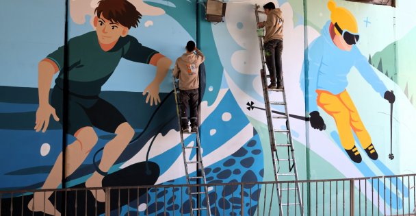 Kocaeli'de trafo ve alt geçitler sanatla renkleniyor