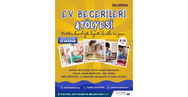 KOMEK'den Ev Becerileri Atölyesi