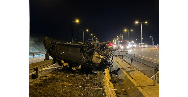 Kuzey Marmara Otoyolu'nda feci kaza : 2 ölü, 5 yaralı