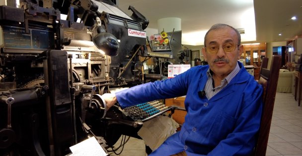 Linotype dizgi makinesi ile basılı medyanın geçmişini bugüne taşıyor