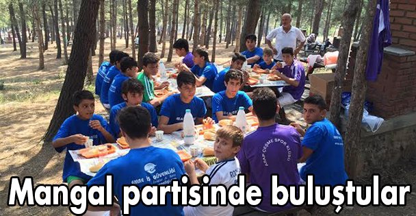 Mangal partisinde buluştular