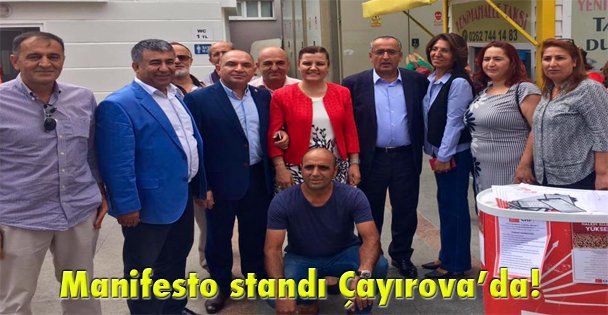 Manifesto standı Çayırova'da!
