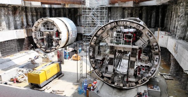 Metro tünelini açacak  dev köstebekler geldi!