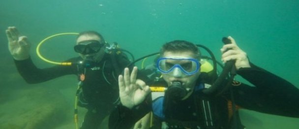 Milletvekili Şeker ile Kandıra Belediye Başkanı Turan, Dalış Yaptı