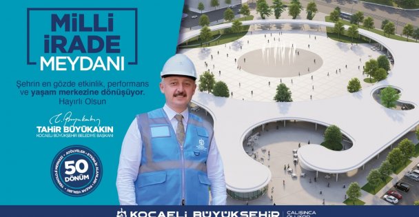 Milli İrade Meydanı'nda Temel Betonu Döküldü