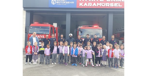 Minik Öğrencilerden İtfaiyeye Ziyaret