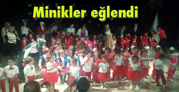 Minikler eğlendi