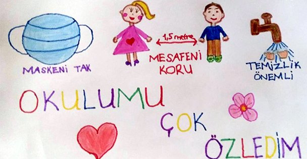 Miniklerden maske farkındalığı