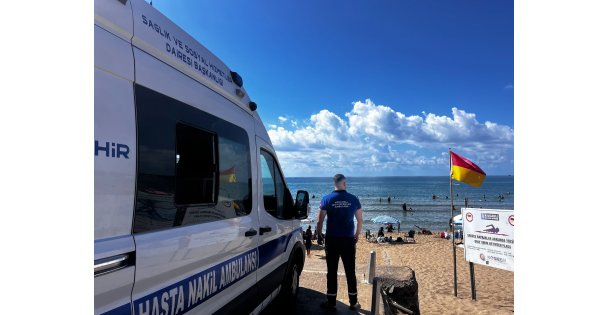 Nakil Ambulans ekipleri sahillerde nöbette