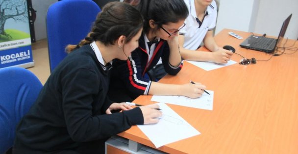 Öğrenciler, Karikatür Festivali'ne hazırlanıyor