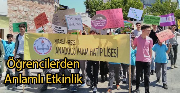 Öğrencilerden Anlamlı Etkinlik