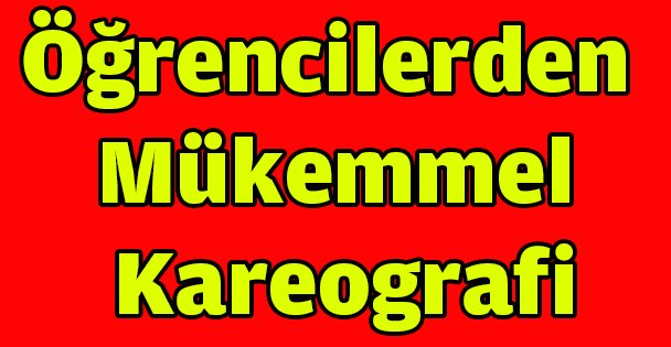 Öğrencilerden müthiş kareografi