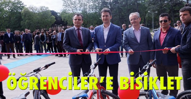 Öğrencilere bisiklet