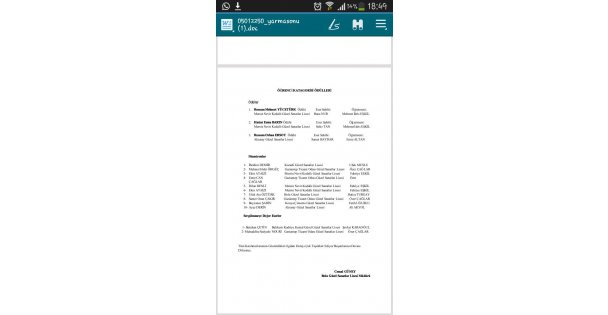 Öğrencisi ödül kazandı