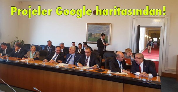 Projeler Google haritasından!
