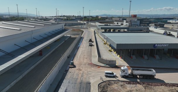Railport'un çevre yolları asfaltlanıyor