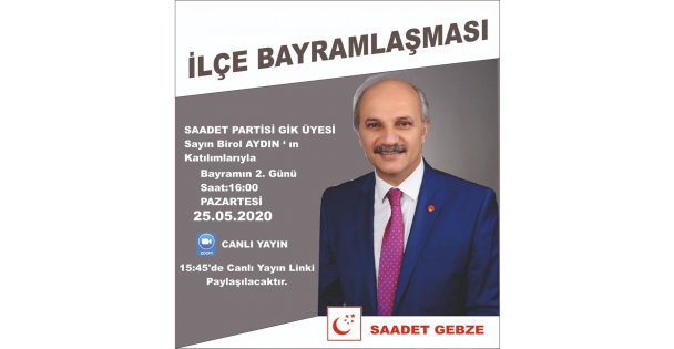Saadet Gebzeden Bayram Mesajı