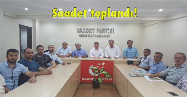 Saadet toplandı!