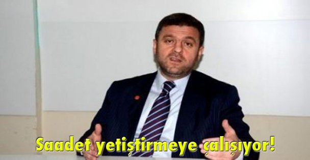 Saadet yetiştirmeye çalışıyor!