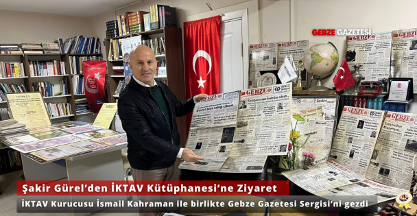 Şakir Gürel'den İKTAV Kütüphanesi'ne Ziyaret, İsmail Kahraman ile Bir Araya Geldi