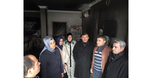 Saldırıya uğrayan teşkilata gittiler!