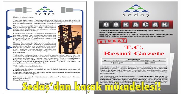 Sedaş'dan kaçak mücadelesi!