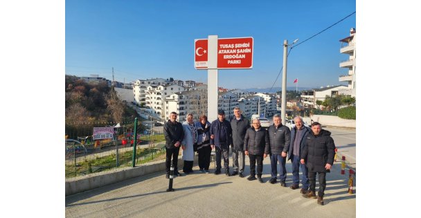Şehidin ismi ilelebet Gölcük'te yaşayacak