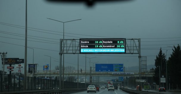 Şehrin önemli güzergahlarına anlık kontrol