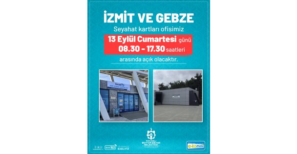 Seyahat Kart Ofisleri'nde cumartesi mesaisine devam