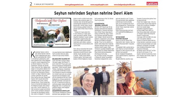 Seyhun Nehrinden Seyhan Nehrine Devri Alem!